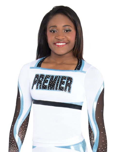 Interlocking Wave Cheer Uniform Top From Gk Elite 2581